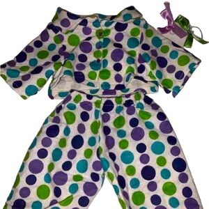 Build a bear workshop polka dot pajamas clothes